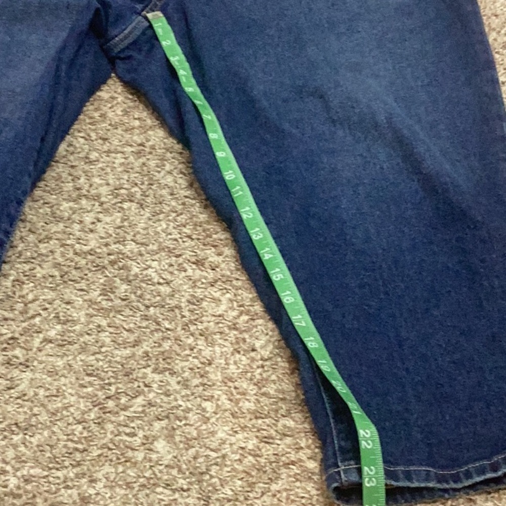 Lane Bryant Dark Blue Cropped Mid Rise Boyfriend Capris 16P - Picture 7 of 7